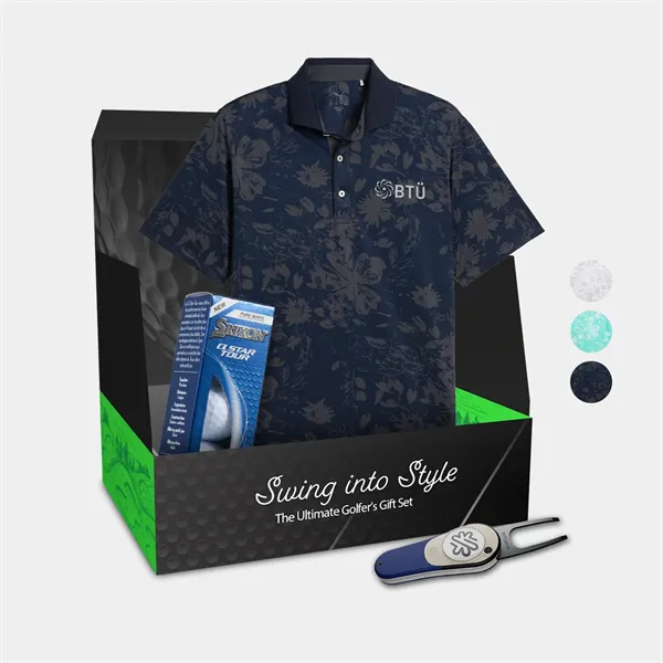 PUMA® MATTR Polo, Srixon® Golf Balls & Divot Tool Gift Set - PUMA® MATTR Polo, Srixon® Golf Balls & Divot Tool Gift Set - Image 0 of 7