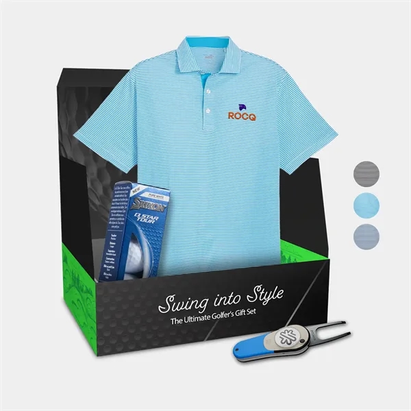 PUMA® Pique Polo, Srixon® Golf Balls & Divot Tool Gift Set - PUMA® Pique Polo, Srixon® Golf Balls & Divot Tool Gift Set - Image 0 of 7