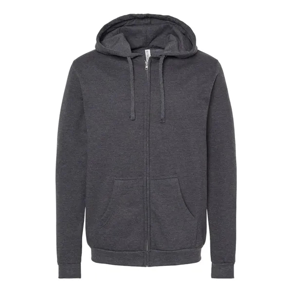 M&O Unisex Zipper Fleece Hoodie - M&O Unisex Zipper Fleece Hoodie - Image 3 of 18
