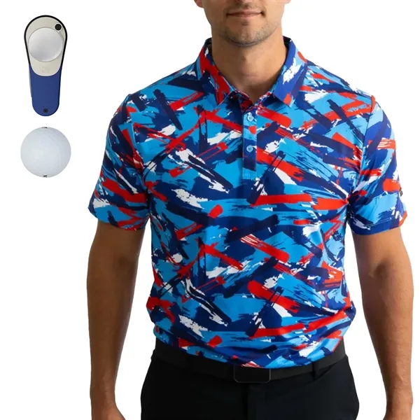YATTA® Freedom Polo, Srixon® Golf Ball & Divot Tool Gift Set