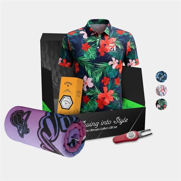 YATTA® Polo, Towel, Srixon® Golf Ball & Divot Tool Gift Set