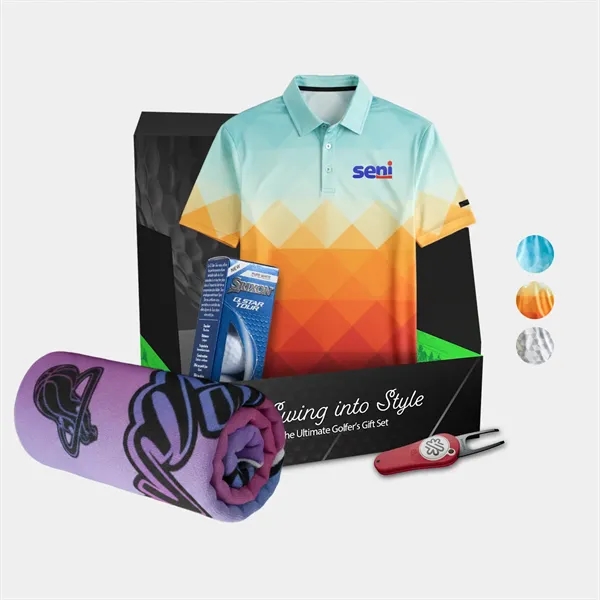 YATTA® Polo, Towel, Srixon® Golf Ball & Divot Tool Gift Set