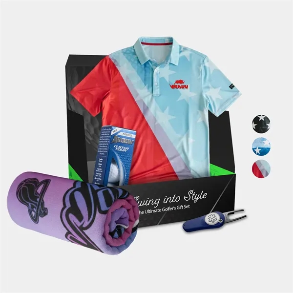 YATTA® Polo, Towel, Srixon® Golf Ball & Divot Tool Gift Set