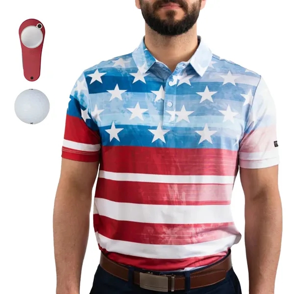 YATTA® Polo, Towel, Srixon® Golf Ball & Divot Tool Gift Set