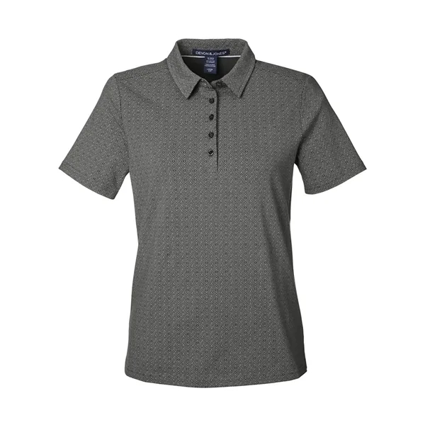 Devon & Jones Women's Crownlux Performance® Geo Polo - Devon & Jones Women's Crownlux Performance® Geo Polo - Image 5 of 10