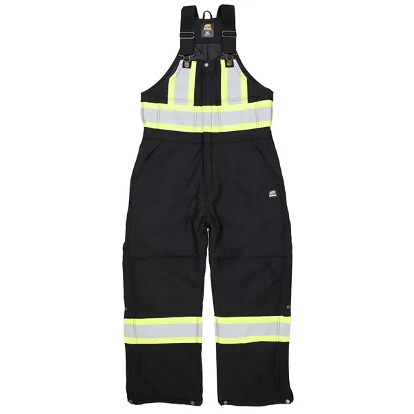 Berne Apparel Safety Striped Arctic Insulated Bib Overall - Berne Apparel Safety Striped Arctic Insulated Bib Overall - Image 1 of 1
