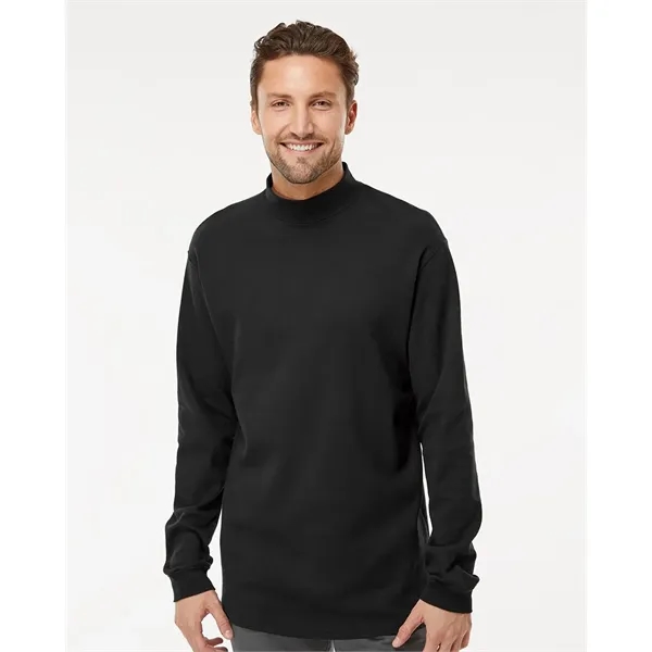 King Fashion Jersey Interlock Mockneck Long Sleeve T-Shirt - King Fashion Jersey Interlock Mockneck Long Sleeve T-Shirt - Image 0 of 2