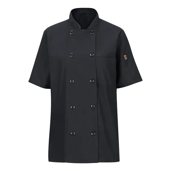 Chef Designs Women's Mimix™ Short Sleeve Chef Coat with O...