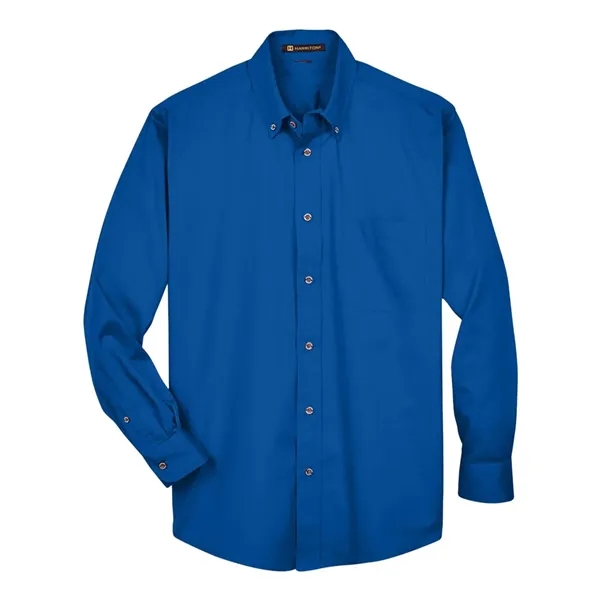 Harriton Men's Tall Easy Blend™ Twill Dress Shirt - Harriton Men's Tall Easy Blend™ Twill Dress Shirt - Image 5 of 10