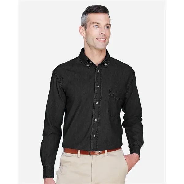 Harriton Men's Tall Denim Shirt - Harriton Men's Tall Denim Shirt - Image 0 of 6