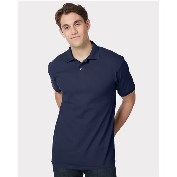 Hanes Men's EcoSmart® Jersey Polo - Hanes Men's EcoSmart® Jersey Polo - Image 0 of 48