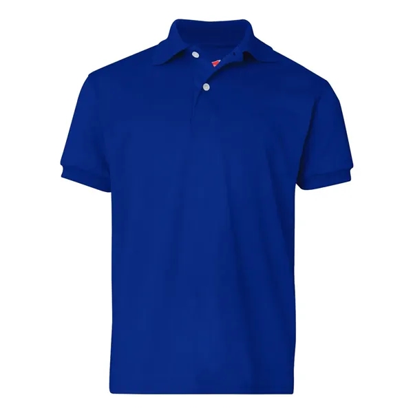 Hanes Youth EcoSmart® Jersey Polo - Hanes Youth EcoSmart® Jersey Polo - Image 9 of 24