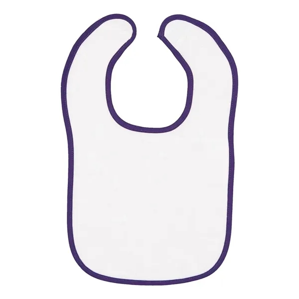 Rabbit Skins Infant Contrast Trim Terry Bib - Rabbit Skins Infant Contrast Trim Terry Bib - Image 8 of 11