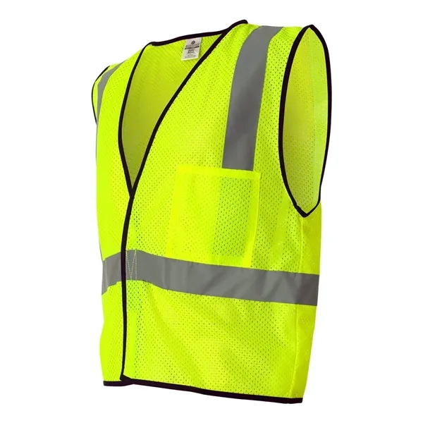 Kishigo Unisex Economy Single Pocket Hook-and-Loop Mesh Vest - Kishigo Unisex Economy Single Pocket Hook-and-Loop Mesh Vest - Image 2 of 6