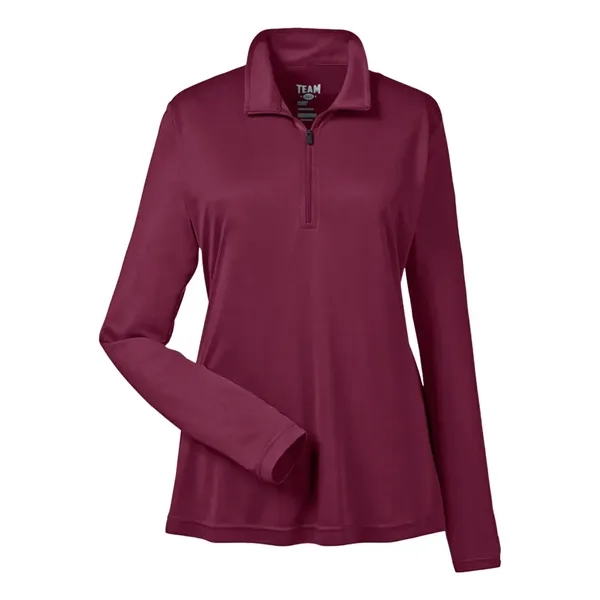 Team 365 Women's Zone Performance Quarter-Zip Pullover - Team 365 Women's Zone Performance Quarter-Zip Pullover - Image 7 of 12