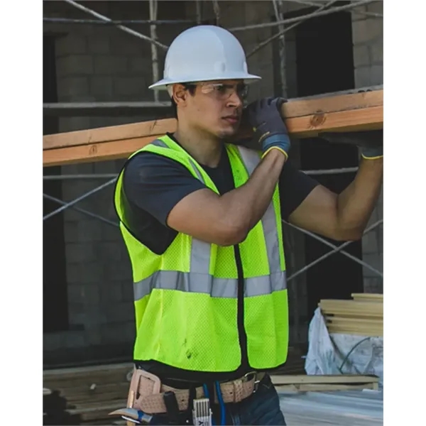 Kishigo Unisex Zippered Mesh Economy Class 2 Vest - Kishigo Unisex Zippered Mesh Economy Class 2 Vest - Image 0 of 4