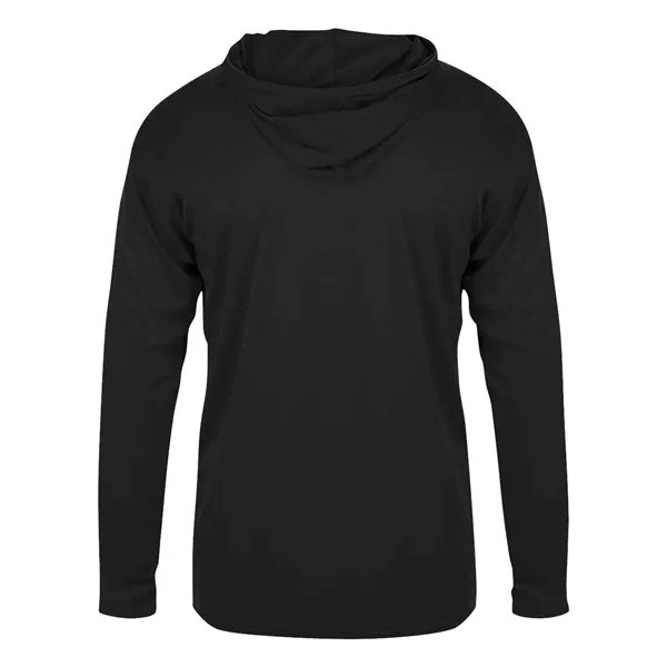 Badger Youth B-Core Long Sleeve Hooded T-Shirt - Badger Youth B-Core Long Sleeve Hooded T-Shirt - Image 2 of 34
