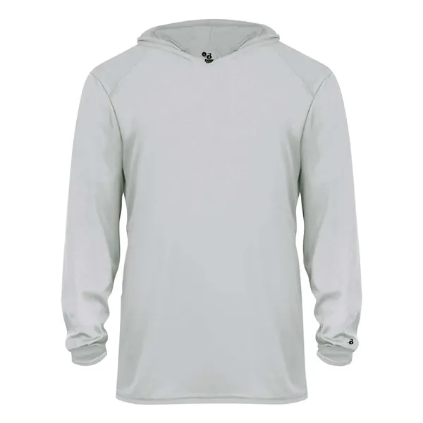 Badger Youth B-Core Long Sleeve Hooded T-Shirt - Badger Youth B-Core Long Sleeve Hooded T-Shirt - Image 28 of 34