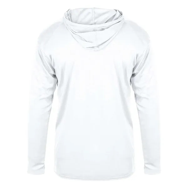 Badger Youth B-Core Long Sleeve Hooded T-Shirt - Badger Youth B-Core Long Sleeve Hooded T-Shirt - Image 34 of 34