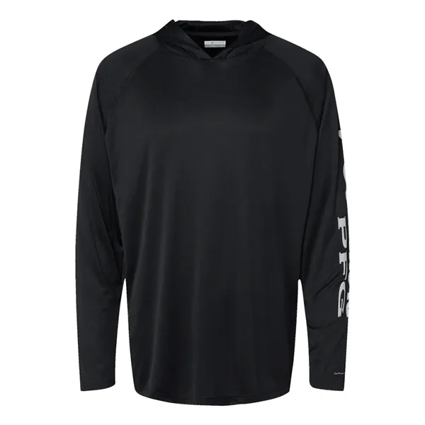 Custom Columbia Men's PFG Terminal Tackle™ Hooded Long Sleeve T-...