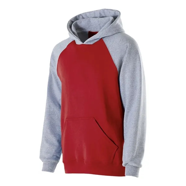 Holloway Youth Cotton/Poly Fleece Banner Hooded Sweatshirt