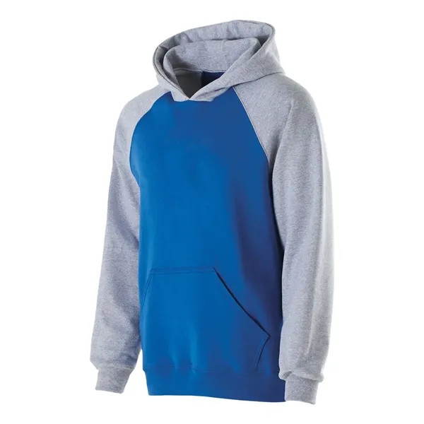 Holloway Youth Cotton/Poly Fleece Banner Hooded Sweatshirt
