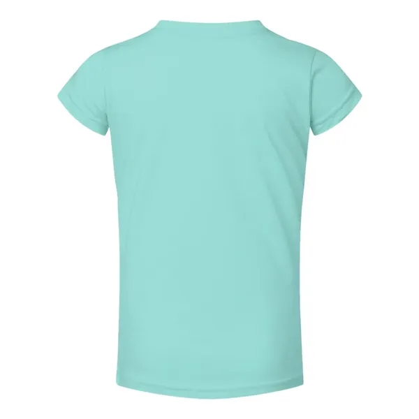 Rabbit Skins Toddler Girls Fine Jersey Tee - Rabbit Skins Toddler Girls Fine Jersey Tee - Image 4 of 20