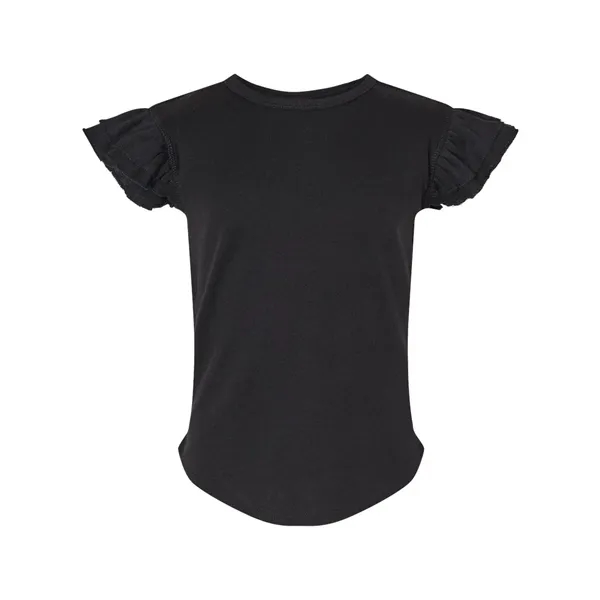 Rabbit Skins Toddler Flutter Sleeve Tee - Rabbit Skins Toddler Flutter Sleeve Tee - Image 1 of 10