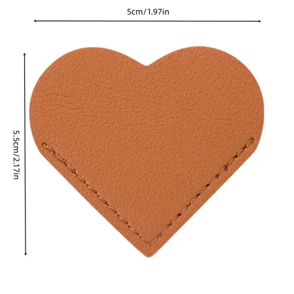 Leather Heart Corner Bookmark for Students and Teachers - Leather Heart Corner Bookmark for Students and Teachers - Image 2 of 8