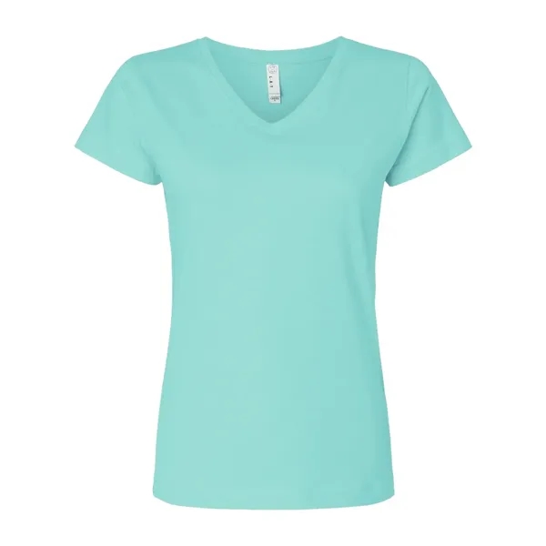 LAT Women's Fine Jersey V-Neck Tee - LAT Women's Fine Jersey V-Neck Tee - Image 9 of 40