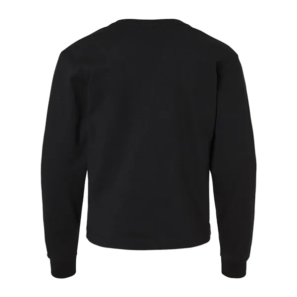 BELLA + CANVAS Youth 6oz. Heavyweight Long Sleeve Tee - BELLA + CANVAS Youth 6oz. Heavyweight Long Sleeve Tee - Image 4 of 24