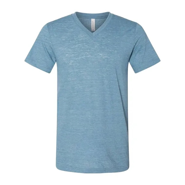 BELLA + CANVAS Unisex Textured Jersey V-Neck Tee - BELLA + CANVAS Unisex Textured Jersey V-Neck Tee - Image 7 of 24