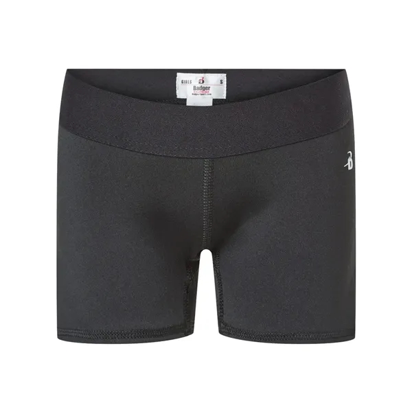 Custom Badger Girls' Pro-Compression Shorts