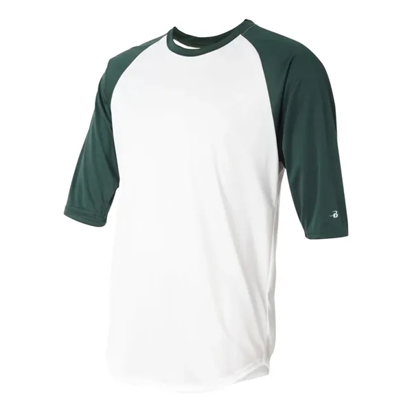 Badger Men's B-Core Three-Quarter Sleeve Baseball T-Shirt - Badger Men's B-Core Three-Quarter Sleeve Baseball T-Shirt - Image 26 of 39