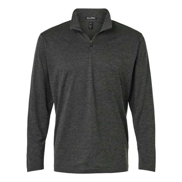 AllPro Men's Pro-Lock Performance Melange Quarter-Zip Pul...