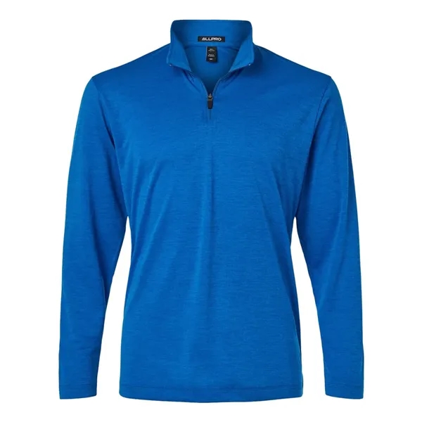 AllPro Men's Pro-Lock Performance Melange Quarter-Zip Pul...