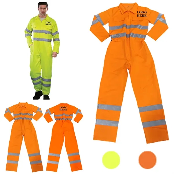 Work Coverall High Visibility Overalls - Work Coverall High Visibility Overalls - Image 0 of 5