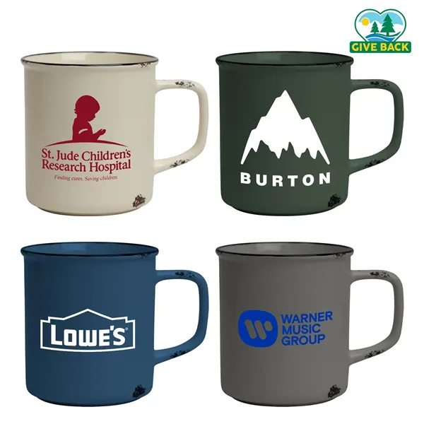 Distressed Stoneware 17oz Camp Mug - Distressed Stoneware 17oz Camp Mug - Image 0 of 5