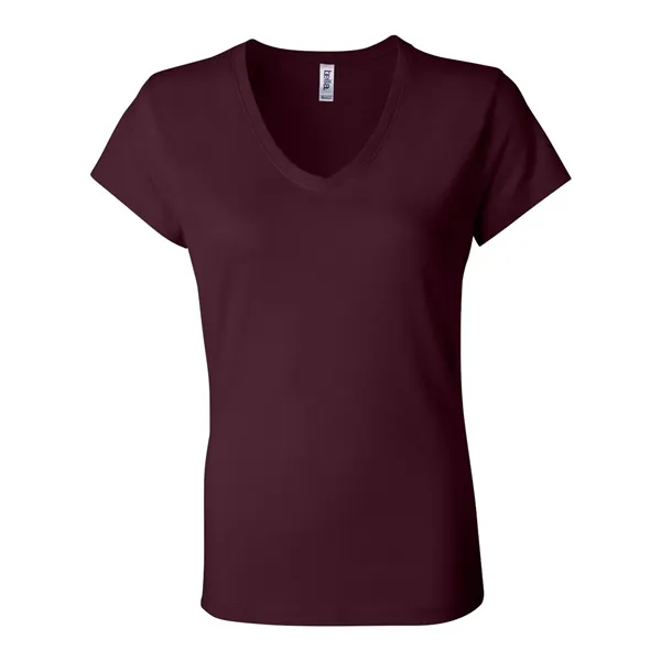 BELLA + CANVAS Women's Jersey V-Neck Tee - BELLA + CANVAS Women's Jersey V-Neck Tee - Image 10 of 27
