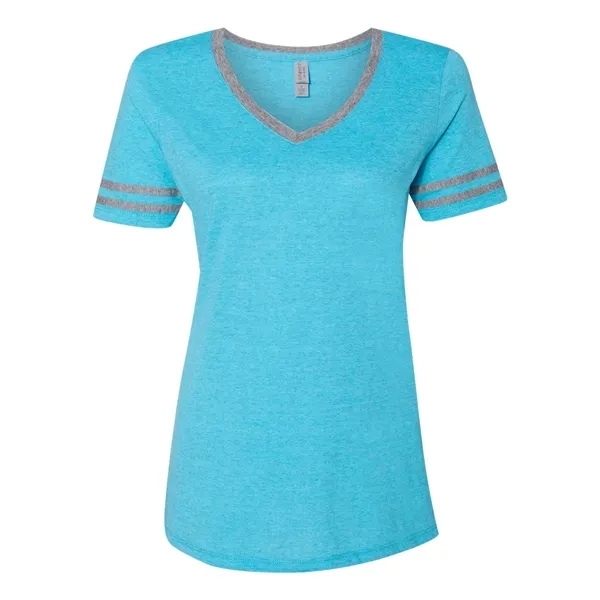 JERZEES Women's Varsity Triblend V-Neck T-Shirt - JERZEES Women's Varsity Triblend V-Neck T-Shirt - Image 3 of 8