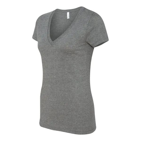BELLA + CANVAS Women's Jersey Deep V-Neck Tee - BELLA + CANVAS Women's Jersey Deep V-Neck Tee - Image 17 of 39