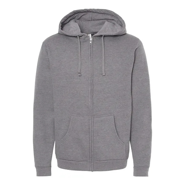 M&O Unisex Zipper Fleece Hoodie - M&O Unisex Zipper Fleece Hoodie - Image 5 of 18