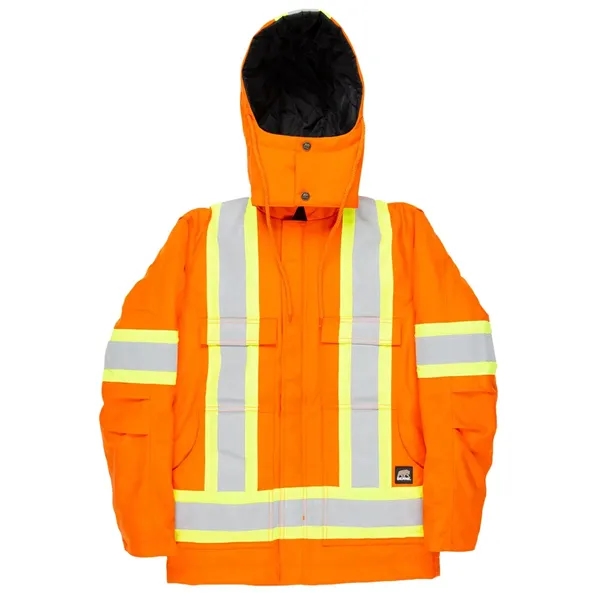 Berne Apparel Safety Striped Arctic Insulated Chore Coat - Berne Apparel Safety Striped Arctic Insulated Chore Coat - Image 0 of 0