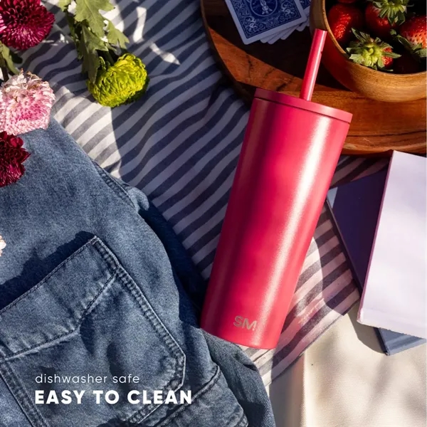 20 oz Simple Modern® Stainless Steel Insulated Straw Tumbler - 20 oz Simple Modern® Stainless Steel Insulated Straw Tumbler - Image 3 of 16