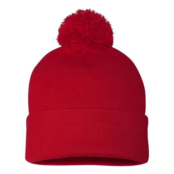 Sportsman 12" Pom-Pom Cuffed Beanie - Sportsman 12" Pom-Pom Cuffed Beanie - Image 39 of 48