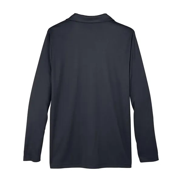 Team 365 Men's Zone Performance Long Sleeve Polo - Team 365 Men's Zone Performance Long Sleeve Polo - Image 2 of 12