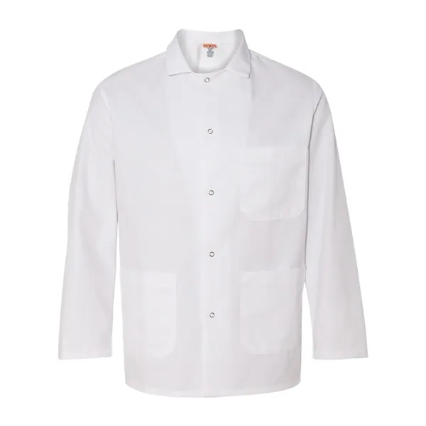 Chef Designs Gripper Front Short Butcher Coat - Chef Designs Gripper Front Short Butcher Coat - Image 1 of 3