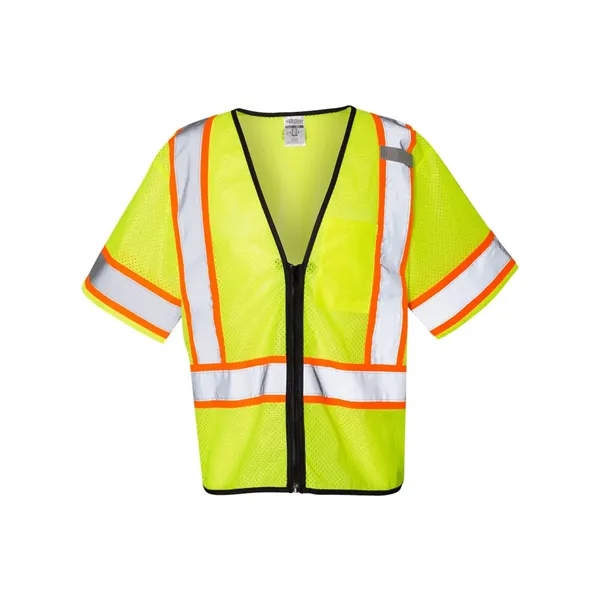 Kishigo Unisex Class 3 Mesh Zippered Vest