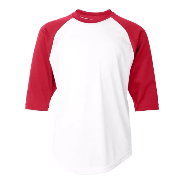 Badger Youth B-Core Three-Quarter Sleeve Baseball T-Shirt - Badger Youth B-Core Three-Quarter Sleeve Baseball T-Shirt - Image 0 of 39
