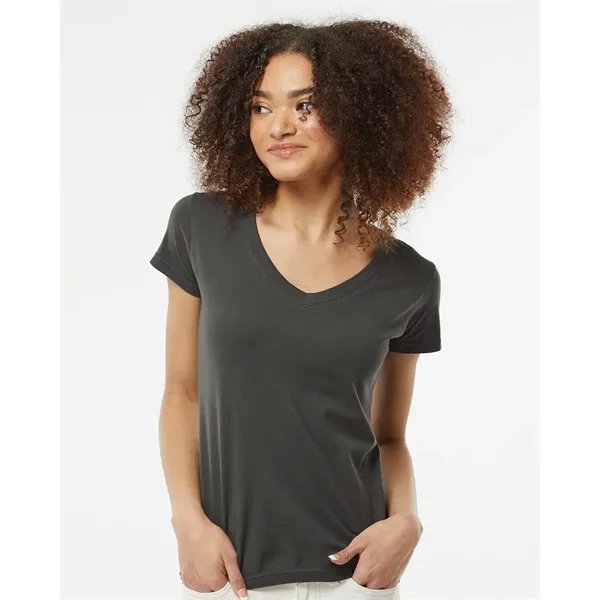 Tultex Women's Fine Jersey V-Neck T-Shirt - Tultex Women's Fine Jersey V-Neck T-Shirt - Image 0 of 18